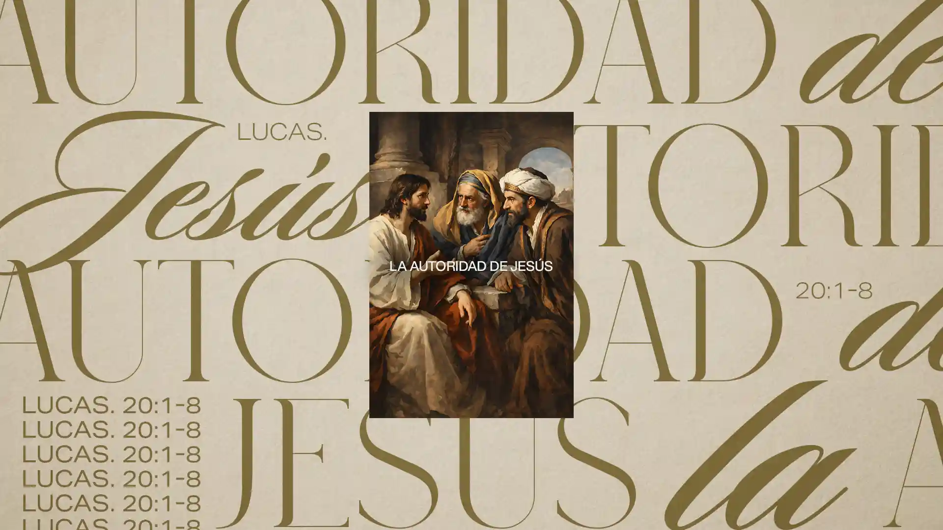 La autoridad de Jesús